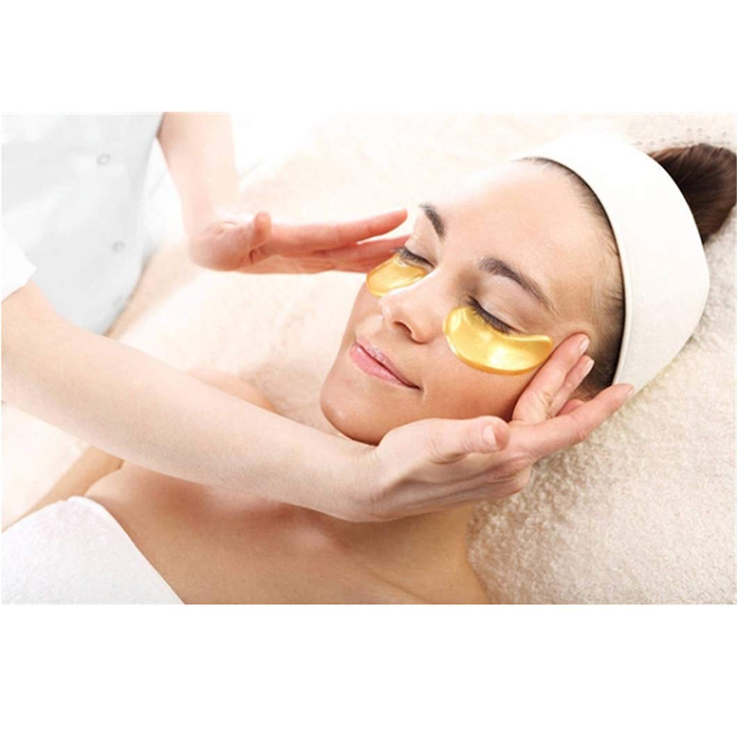 24K Gold Under Eye Patches - 30 Pairs Hydrating Collagen Eye Masks for Dark Circles & Puffy Eyes, Anti-Aging Skincare Treatment for Women & Men | Perfect for Night Routine, Travel & Spa Days