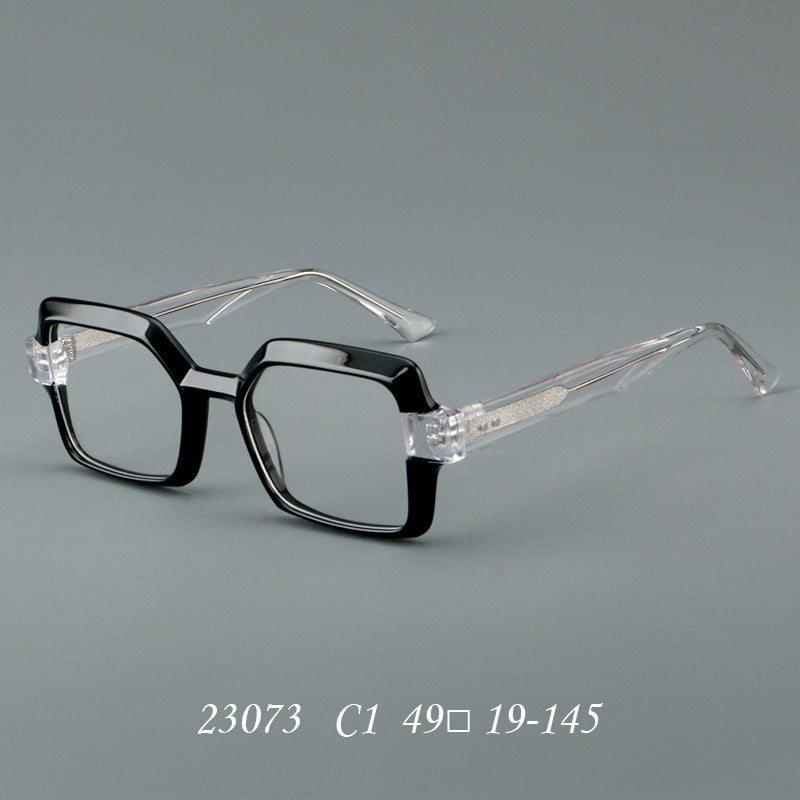 Vintage Retro Plate Glasses Frame 23073 - Classic Round Eyewear for Men & Women - Perfect for Reading, Fashion, and Everyday Use