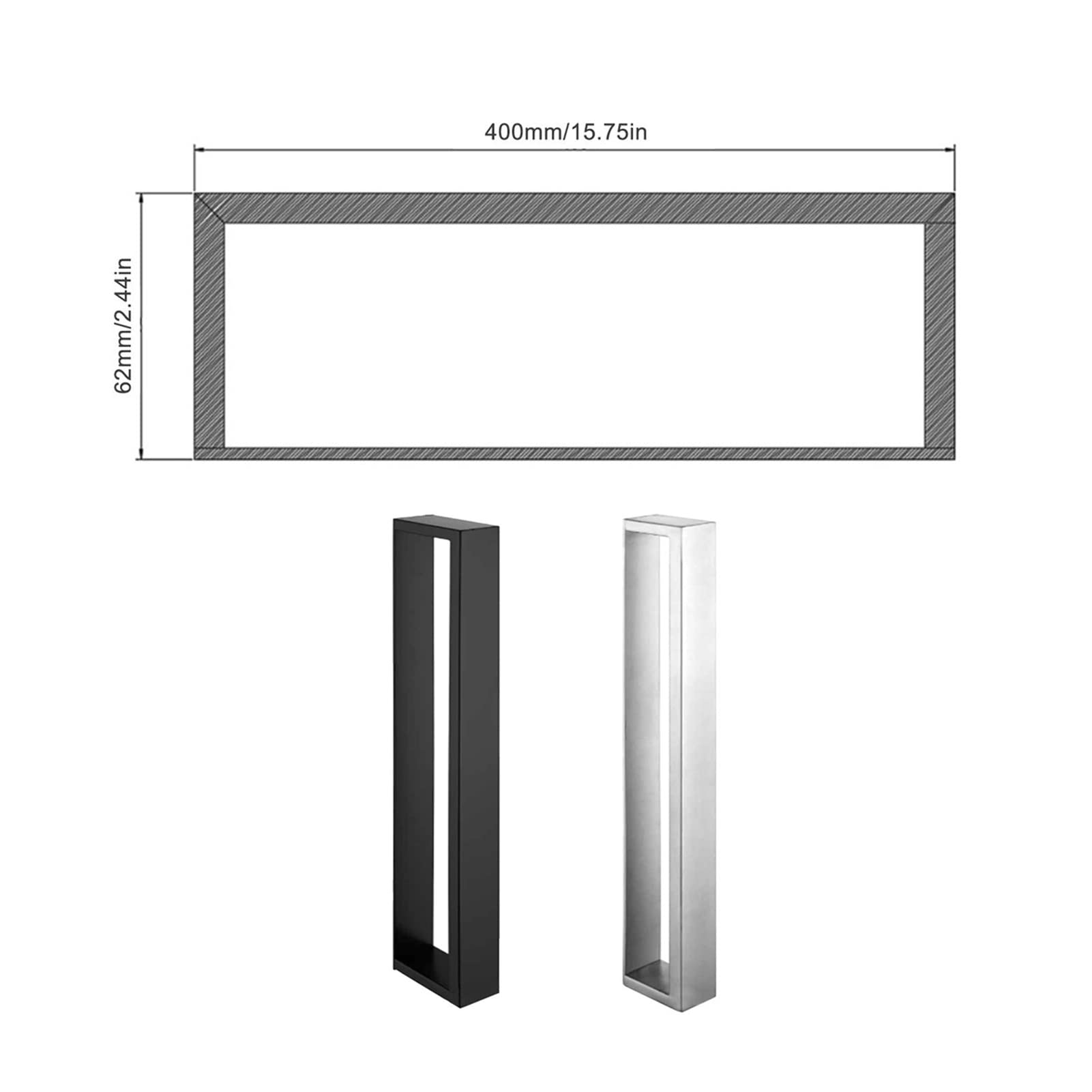 40cm Stainless Steel Towel Rack - Wall Mounted Self-Adhesive Bathroom Organizer for Face & Hand Towels - Durable Kitchen & Bathroom Storage Solution (Black) - Perfect for Small Spaces, Apartments & Modern Home Decor
