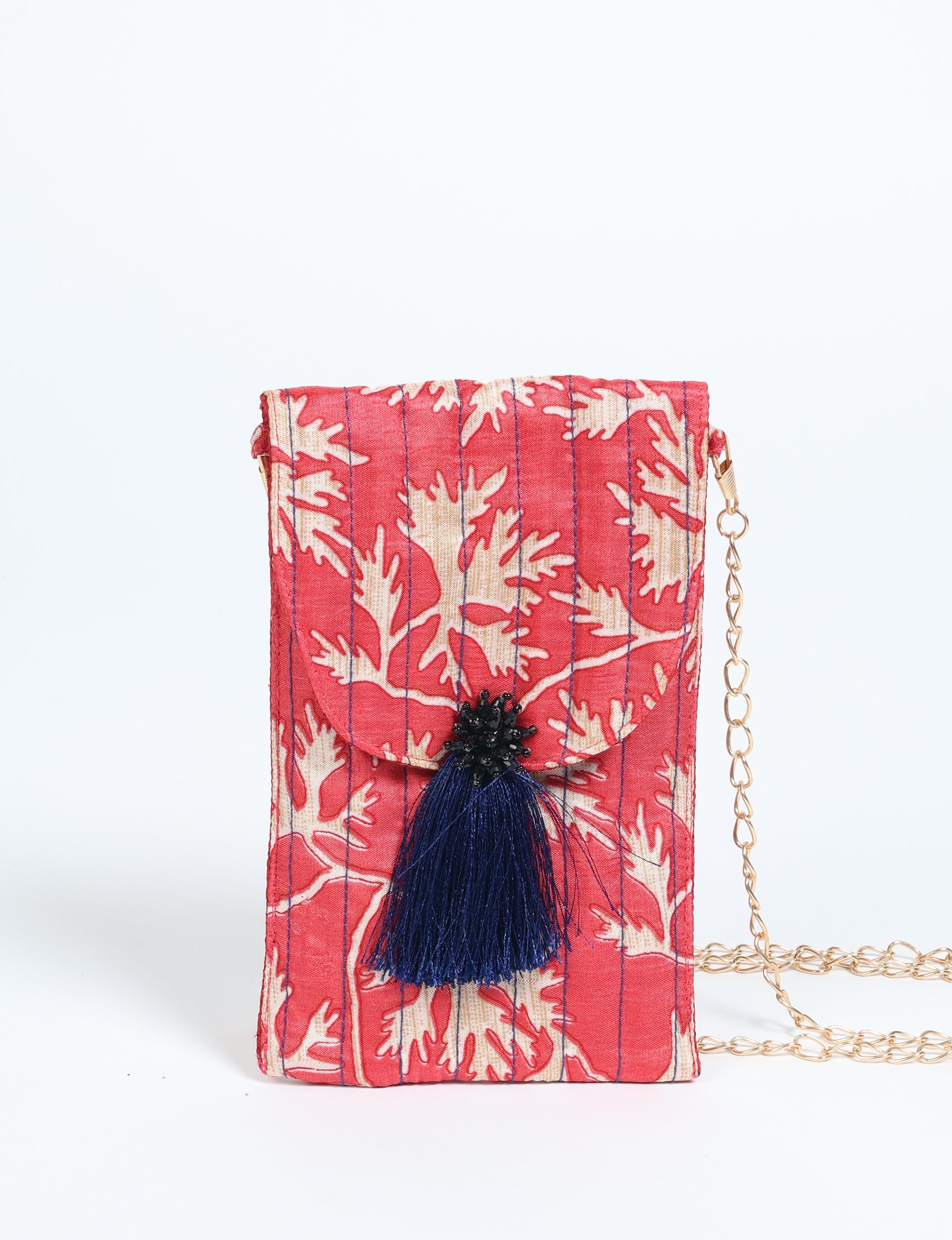 Premium Leather Phone Pouch with Elegant Tassel - Stylish & Protective Case for iPhone, Samsung & Smartphones - Perfect for Travel, Work & Everyday Use