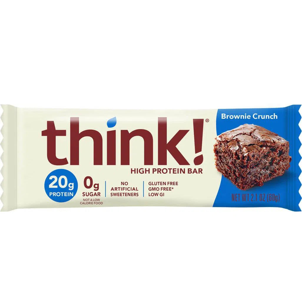 think! High Protein Bars - Low Sugar, Gluten Free Snacks for Weight Loss & Energy Boost - Perfect for Gym, Hiking & On-the-Go Nutrition