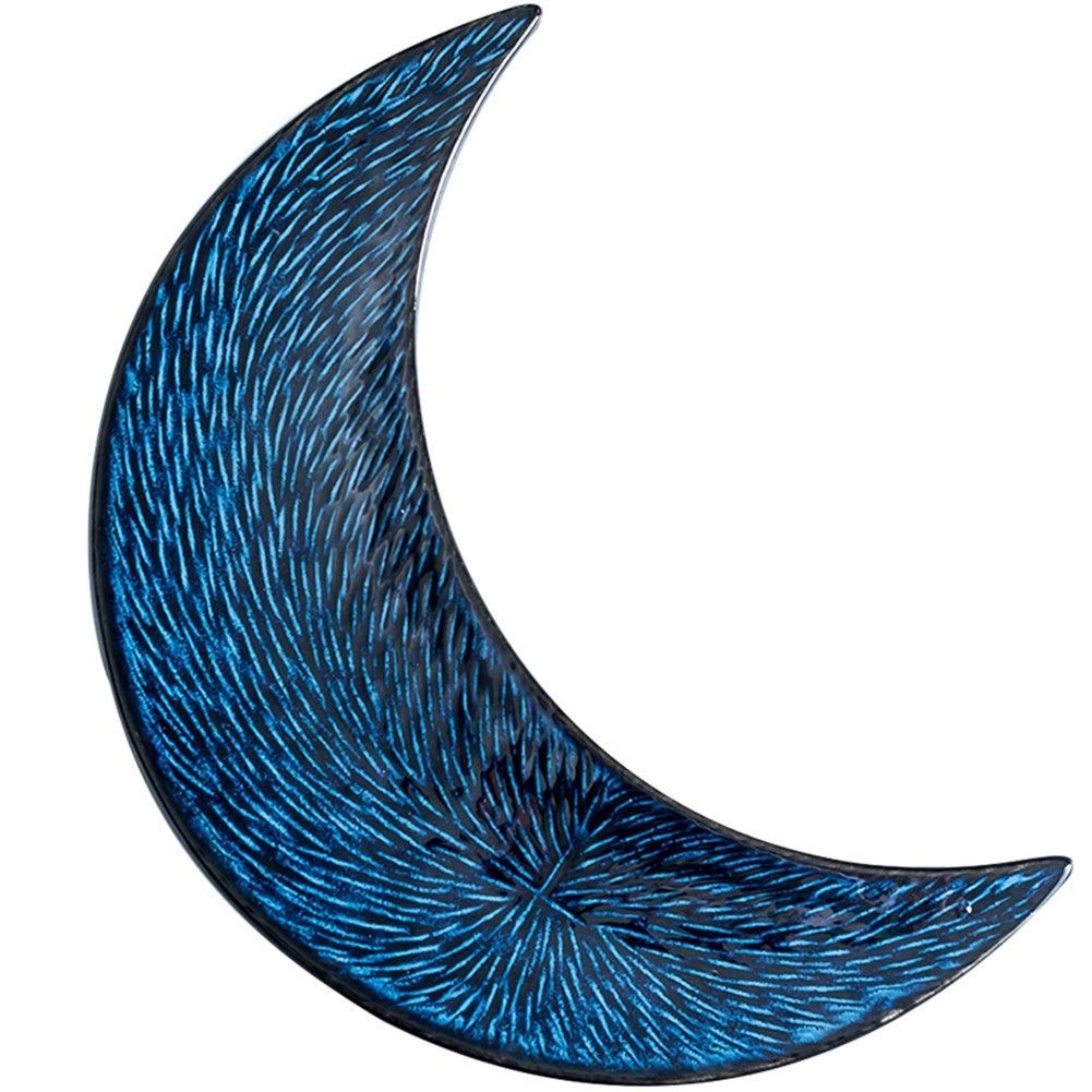 XYSQWZ Ceramic Moon-Shaped Sushi Plate - Irregular Flat Dish for Japanese Cuisine Display | Perfect for Restaurants, Home Dining & Party Tableware