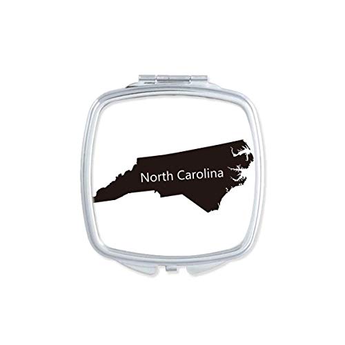 DIYthinker Portable Compact Pocket Mirror - Double Sided Glass with USA Map Outline Design - Perfect for Travel, Makeup, and Home Decor
