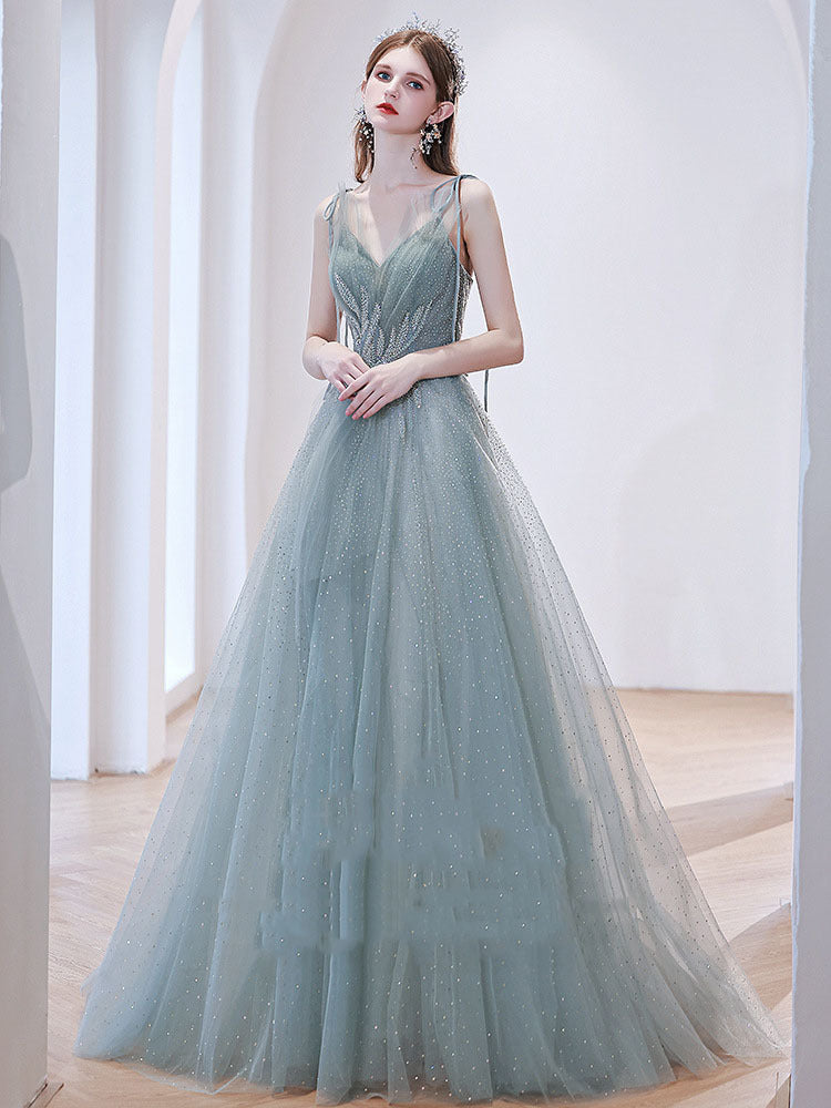 Light Green Tulle Prom Dress - A-Line Fairy Formal Party Gown for Homecoming, Quinceañera & Evening Events | Style 689
