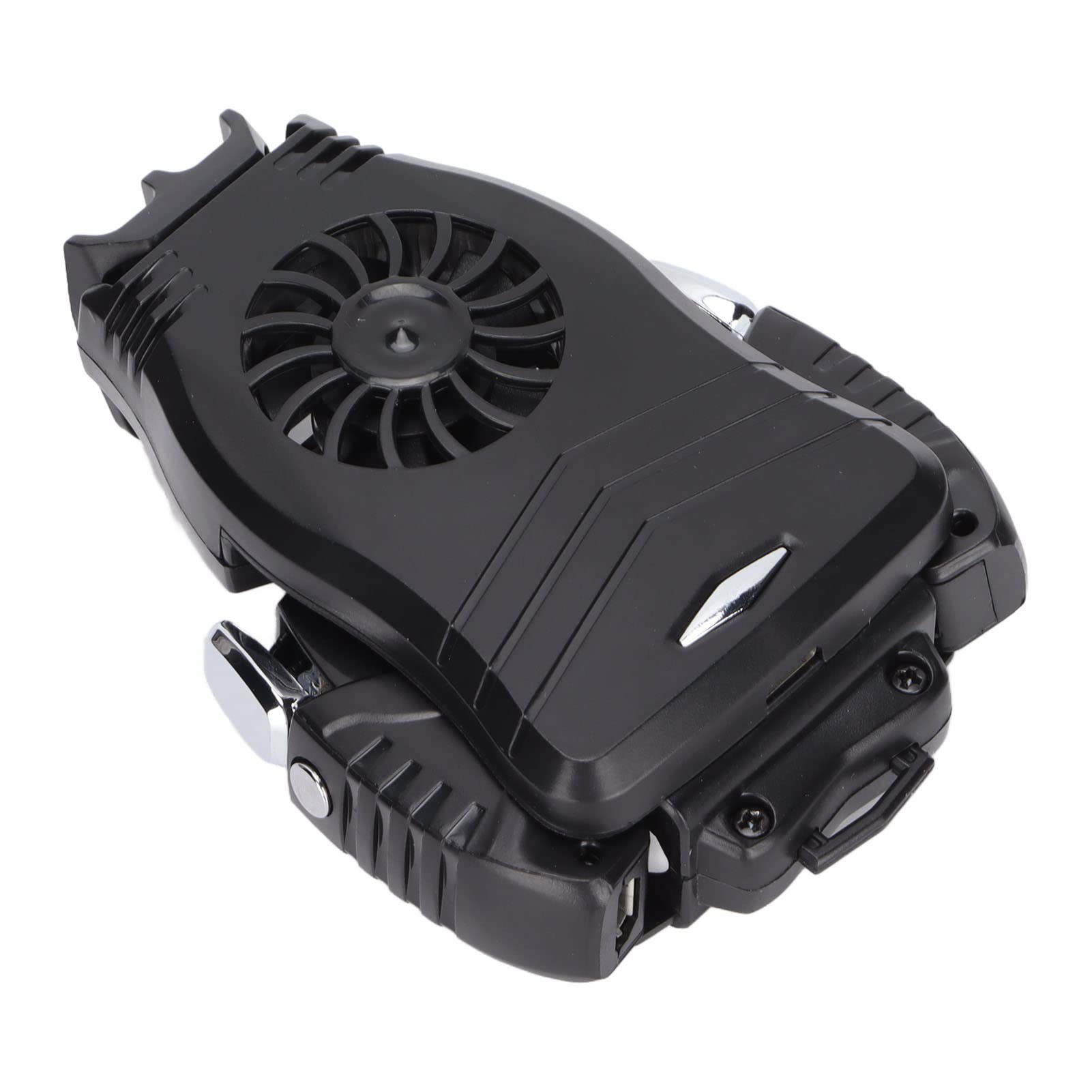 Rechargeable Active Cooling Fan for Phone - Phone Radiator & Game Controller Triggers Kit | Mute & Sensitive Cooling for Gaming & Survival Games | Perfect for Mobile Gaming & Long Sessions