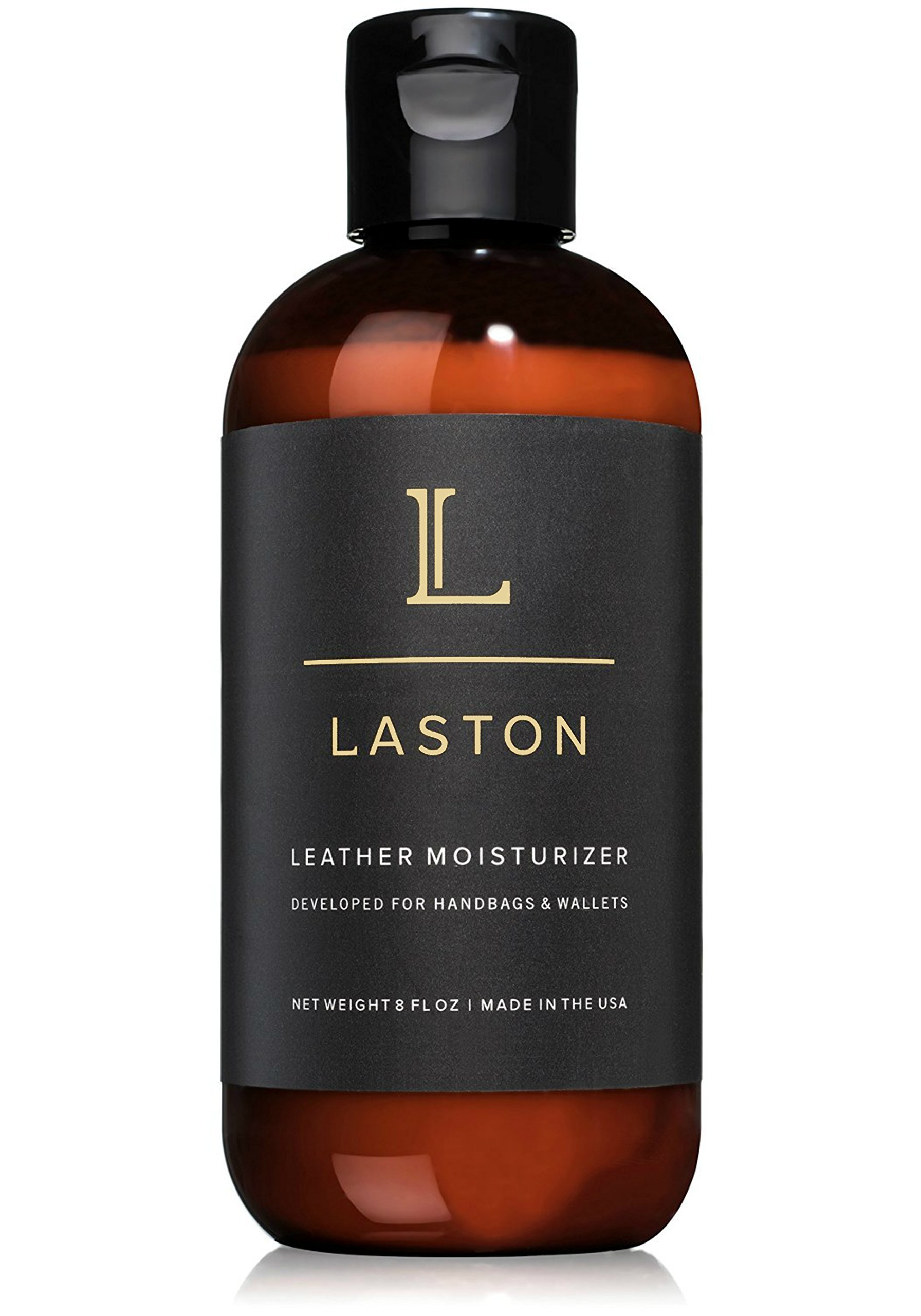 Laston Leather Conditioner & Moisturizer 8 Oz - Clean & Protect Handbags, Purses, Wallets | Non-Darkening Formula for Luxury Leather Goods | Perfect for Daily Care & Restoration of Leather Accessories
