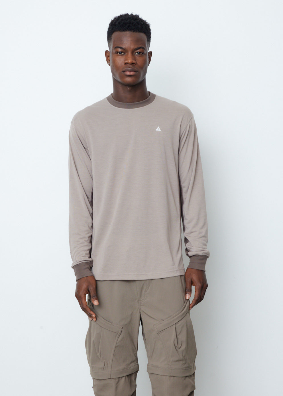 ACG Dri-FIT 'Goat Rocks' Long Sleeve Performance T-Shirt for Hiking & Outdoor Activities - Moisture Wicking & Breathable Activewear
