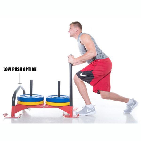 Gronk Fitness Professional Power Sled - Heavy Duty Red Training Sled for Football, Strength & Conditioning Workouts | Perfect for Speed Training, HIIT & Gym Equipment