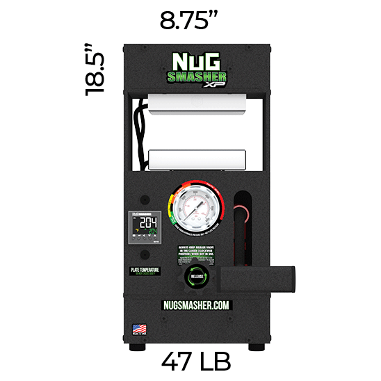 NugSmasher XP 12 Ton Rosin Press Machine for Home & Commercial Use - Extract High-Quality Rosin from Cannabis, Hemp & Flower - Perfect for DIY Concentrates, Dabbing & Edibles