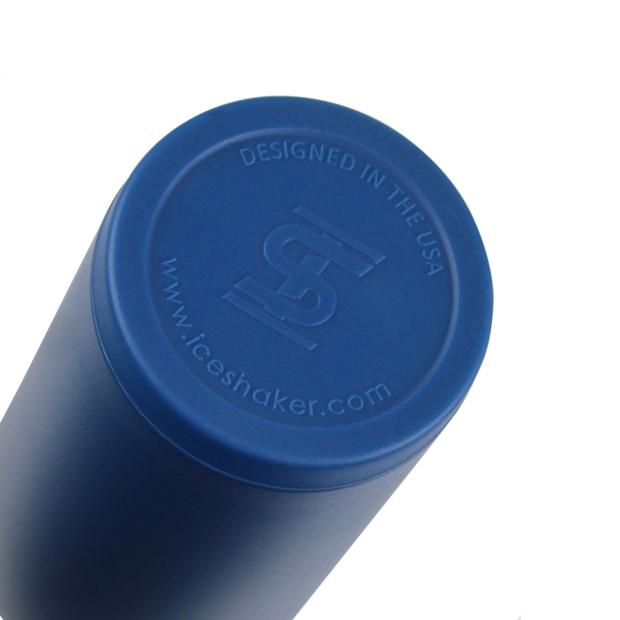 26oz Navy Blue Ice Shaker Bottle - Leak Proof Workout Water Bottle with Time Marker for Gym, Running & Fitness Training - BPA Free Sports Shaker Cup for Protein Drinks & Cold Beverages