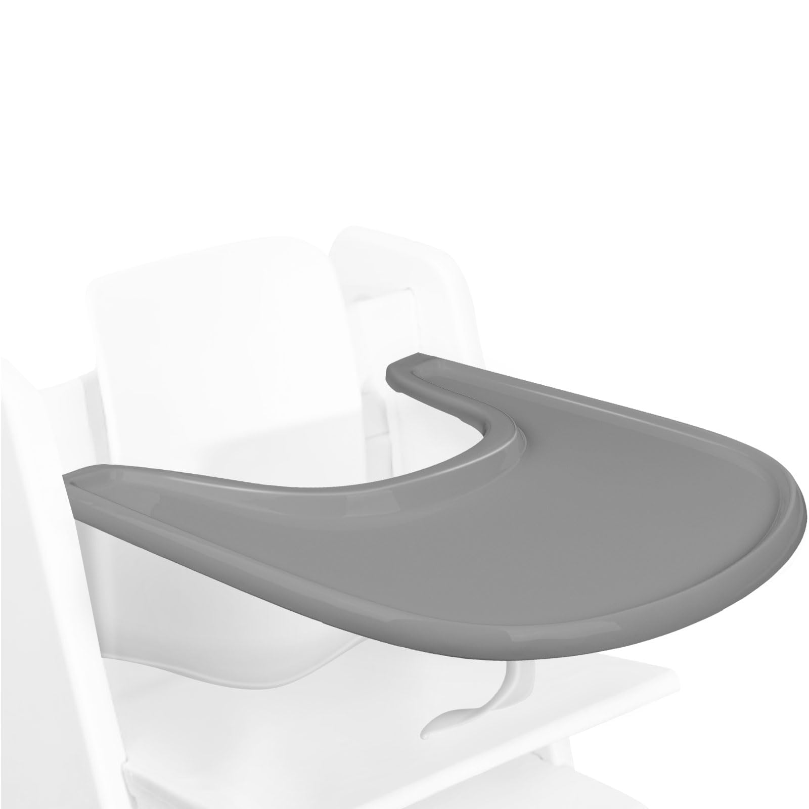 Stokke Tripp Trapp High Chair Tray Replacement - Full Cover Non-Slip Placemat for Stokke High Chair Accessories, Fits Toddlers 6-36 Months (Grey) - Perfect for Mess-Free Mealtime & Easy Cleaning