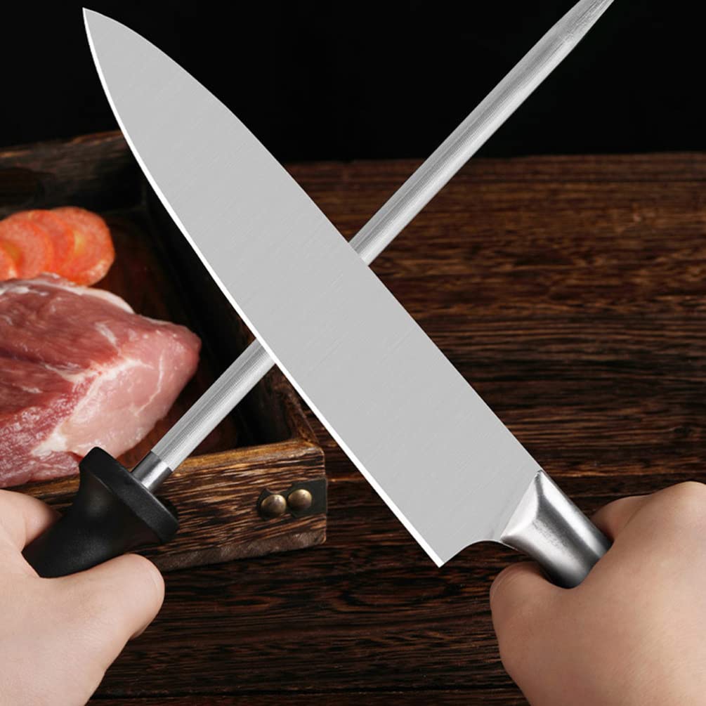 2-Pack Professional Kitchen Honing Rods - High-Quality Sharpening Rod for Knives, Chef Tools & Home Kitchen Supplies | Perfect for Sharpening, Honing & Maintaining Blades - Ideal for Chefs, Home Cooks & Culinary Enthusiasts