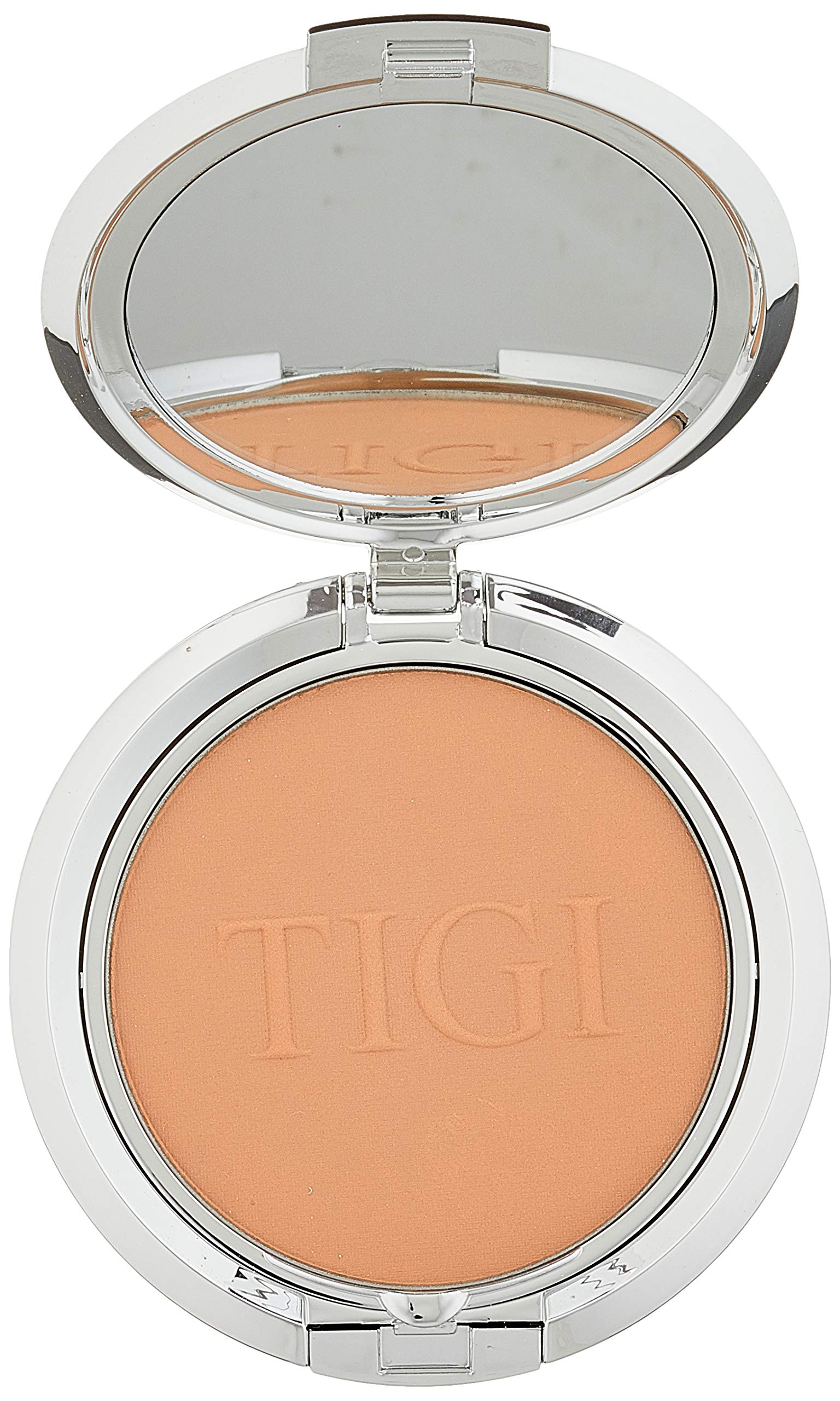 TIGI Cosmetics Powder Foundation in Charm - 0.37 Ounce | Oil-Control, Lightweight & Buildable Coverage | Perfect for Everyday Wear & Touch-Ups On-The-Go