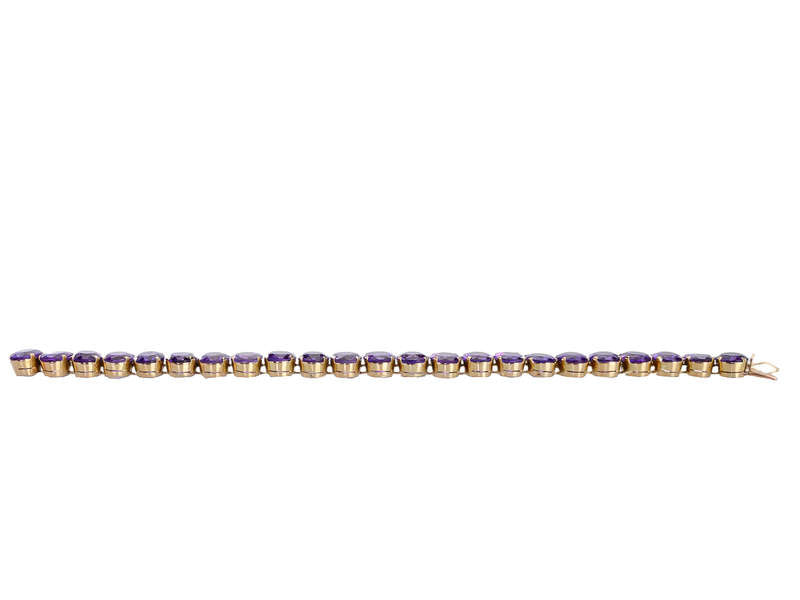 Royal Purple Amethyst Bracelet for Women - Healing Crystal Jewelry for Stress Relief & Positive Energy - Elegant Gift for Birthday, Meditation & Spiritual Wellness