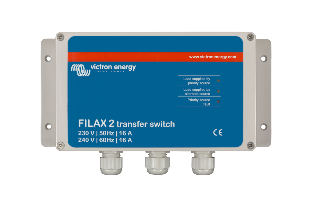 Filax 2 Transfer Switch 230V/50Hz 240V/60Hz CE Certified - Automatic Power Transfer for Home Backup & Emergency Generator Systems