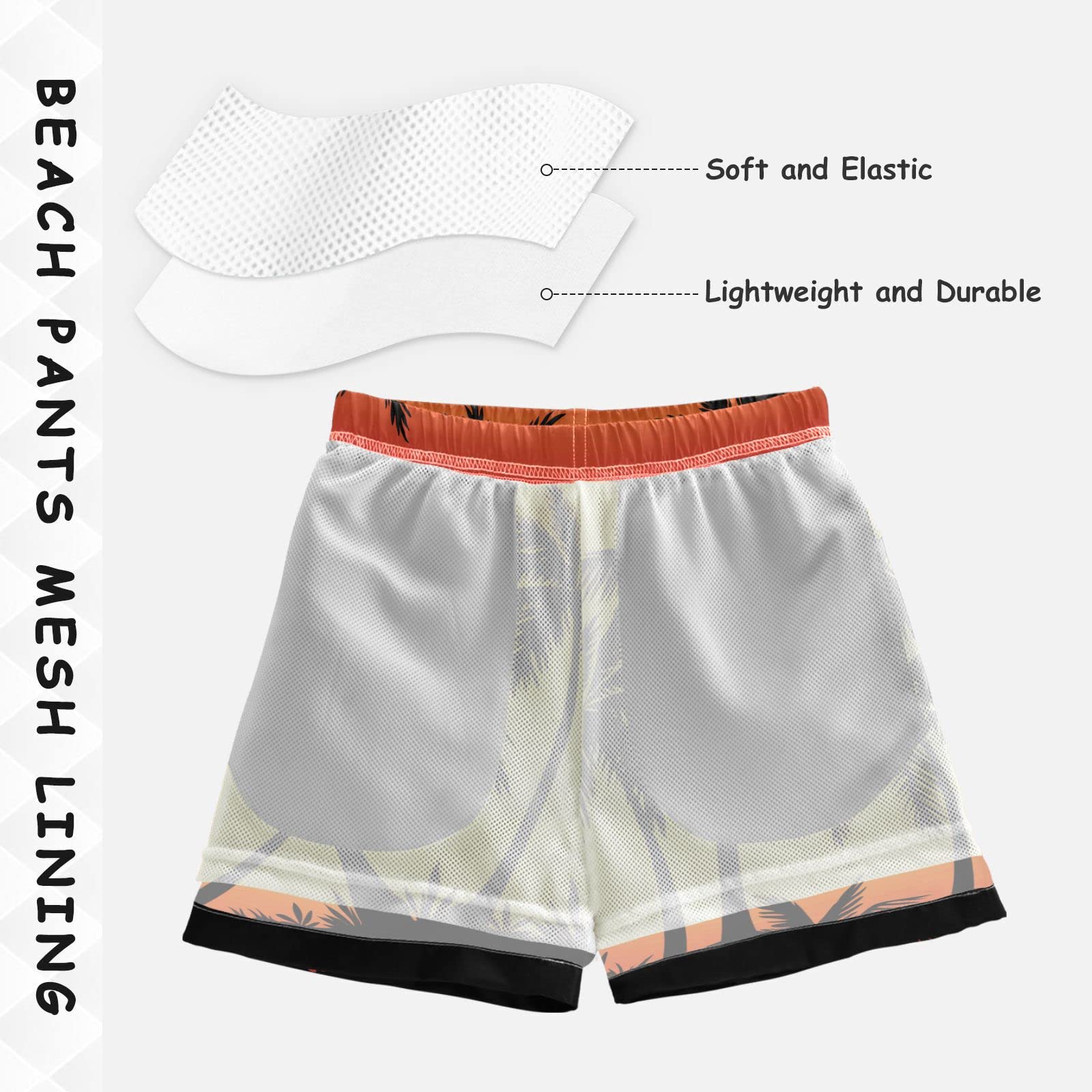 Senya Boys Swim Trunks - USA Flag & Desert Camo Beach Board Shorts for Kids & Toddlers | Quick-Dry Swimwear for Pool, Beach & Summer Activities