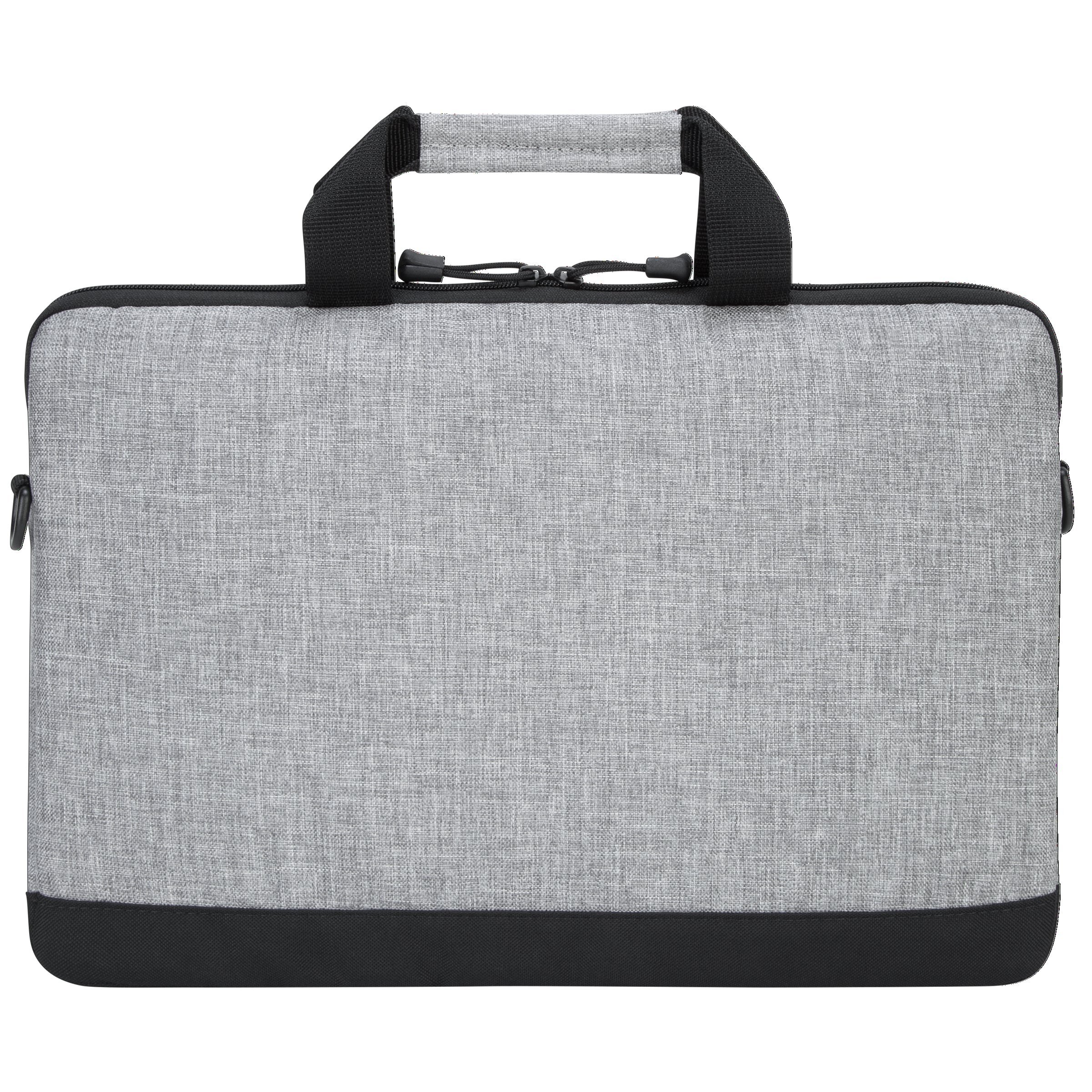 Targus Strata Slipcase Laptop Case - Lightweight Durable Padding, Front Zip Pocket, Shoulder Strap, Protective Sleeve for 15.6-Inch Laptop, Gray/Pewter (TSS63204US) - Ideal for Work, Travel & School