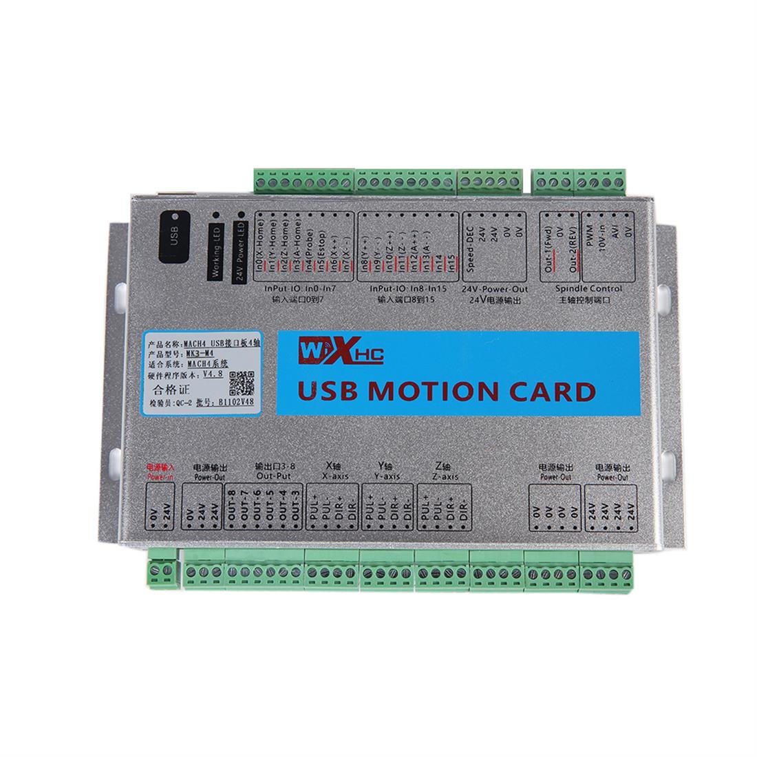 6 Axis USB CNC Controller Card with Ethernet - Compatible with MACH4 (New Versions) | Precision Motion Control for CNC Routers, Milling Machines & Engraving Systems
