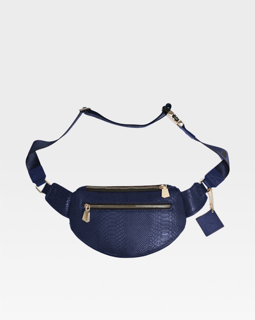 Apollo 1 Navy Blue Fanny Pack Waist Bag - Water-Resistant & Lightweight for Hiking, Travel, and Outdoor Activities
