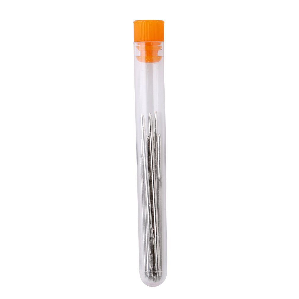 9Pcs Big Eye Beading Needles - Stainless Steel Sewing & Embroidery Needles for Jewelry Making, Cross Stitch, and Handicrafts | Durable & Flexible Crafting Tools