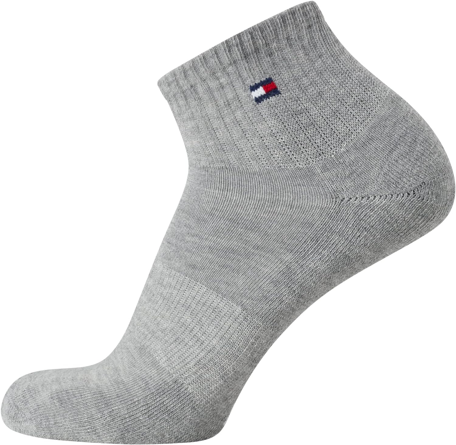 Tommy Hilfiger Men's Performance Cushion Athletic Socks - 6 Pack Quarter Cut Ankle Socks for Running, Gym & Casual Wear | Breathable & Comfortable Workout Socks