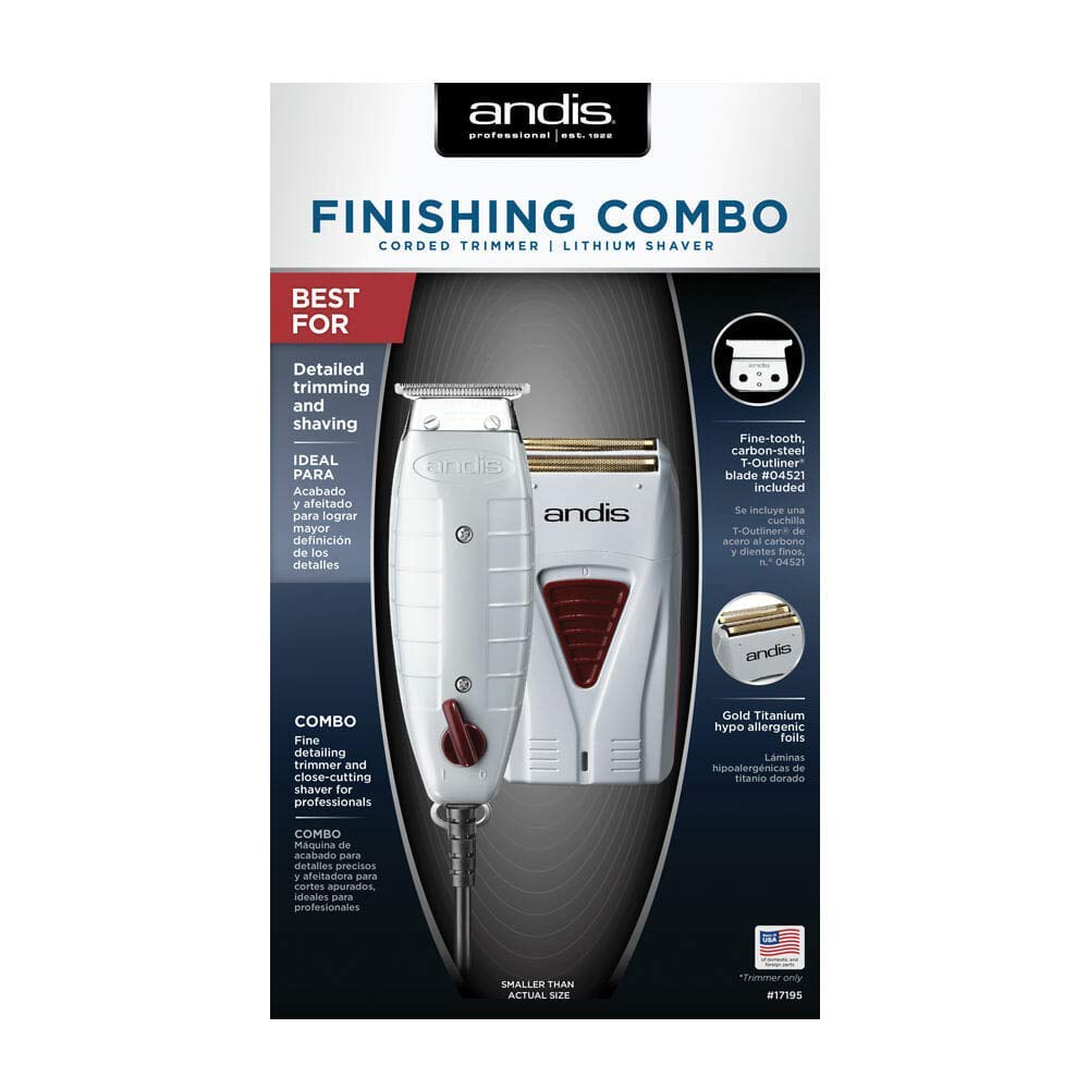 Andis Finishing Combo - Professional Dog Grooming Clippers & Trimmer Set for Smooth Coat Finishing - Perfect for Home Pet Grooming & Professional Salon Use