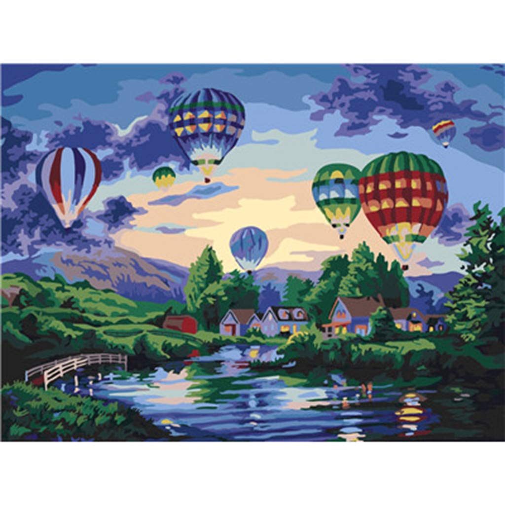DIY Canvas Painting Kit for Adults - LINKIOM Numbers Art Set with Brushes & Acrylic Pigments | Perfect for Home Decor, Wall Art & Relaxation Therapy