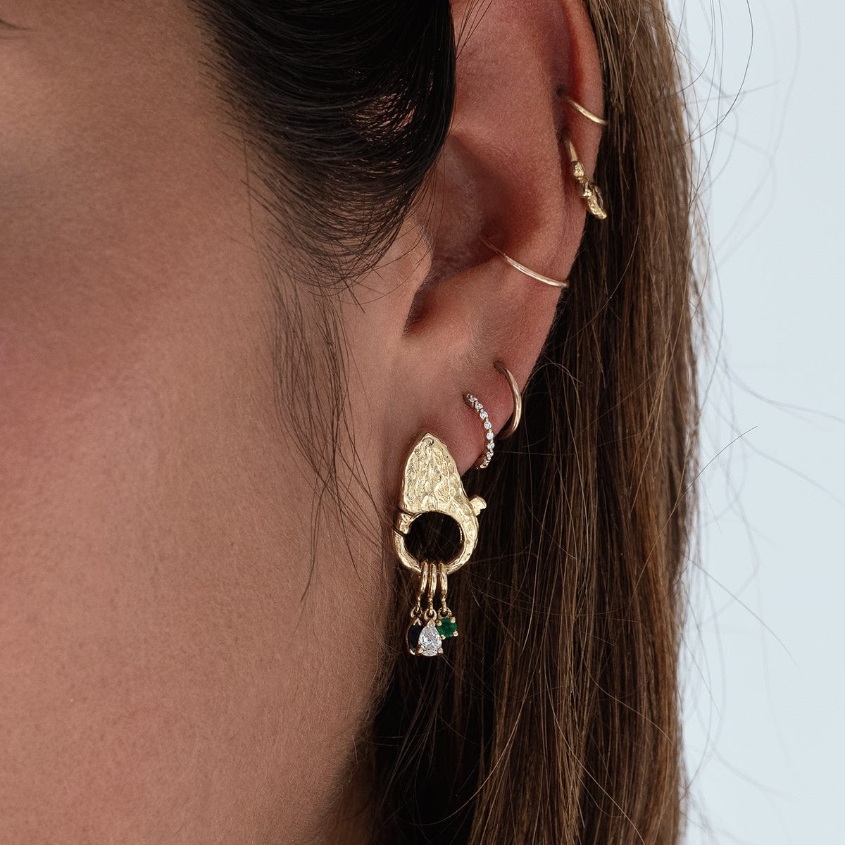 Elegant Lock Earrings for Women - Gold & Silver Dangle Hoop Earrings - Perfect for Parties, Weddings & Everyday Wear