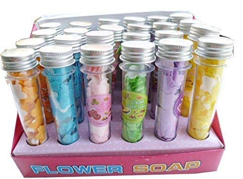 Viha Fab's Travel-Friendly Paper Soap Sheets - 6 Pack, Soft & Gentle for Sensitive Skin, Floral Scented, Compact Tube Packaging | Perfect for Camping, Gym, Hiking & On-the-Go Hygiene