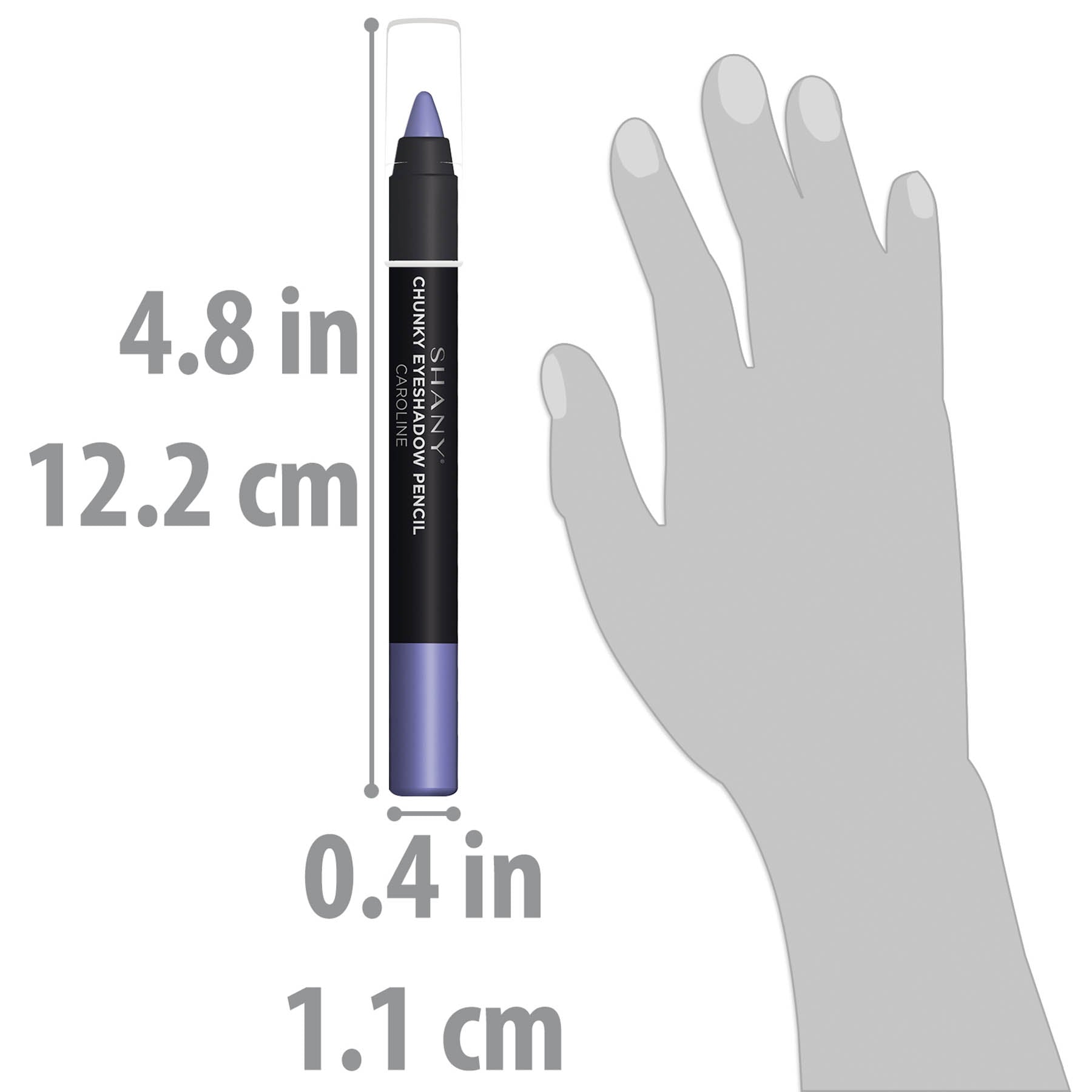 SHANY Chunky Eyeshadow Eye Pencil - Long Lasting Waterproof Eyeliner for Smokey & Bold Eye Makeup | Perfect for Party, Night Out & Special Occasions