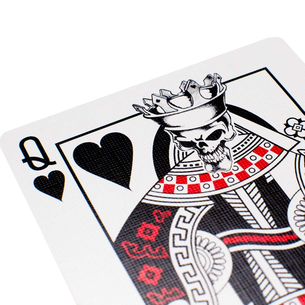 Bicycle Skull Deck Playing Cards - Premium Quality with 4 Bonus Magic Cards for Poker, Cardistry, Magic Tricks & Collectors