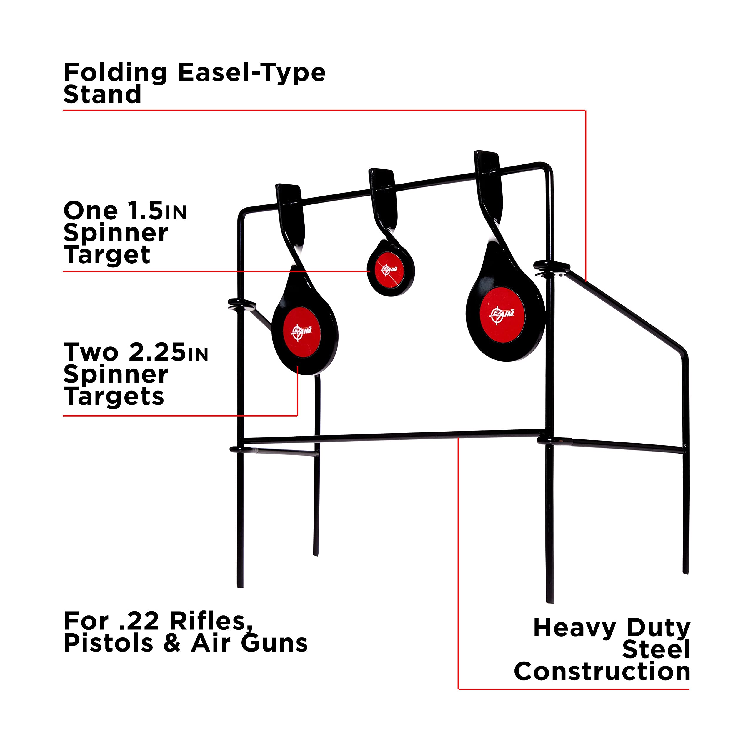 EZ Aim Triple Spinner Target for .22 & Air Guns - 12