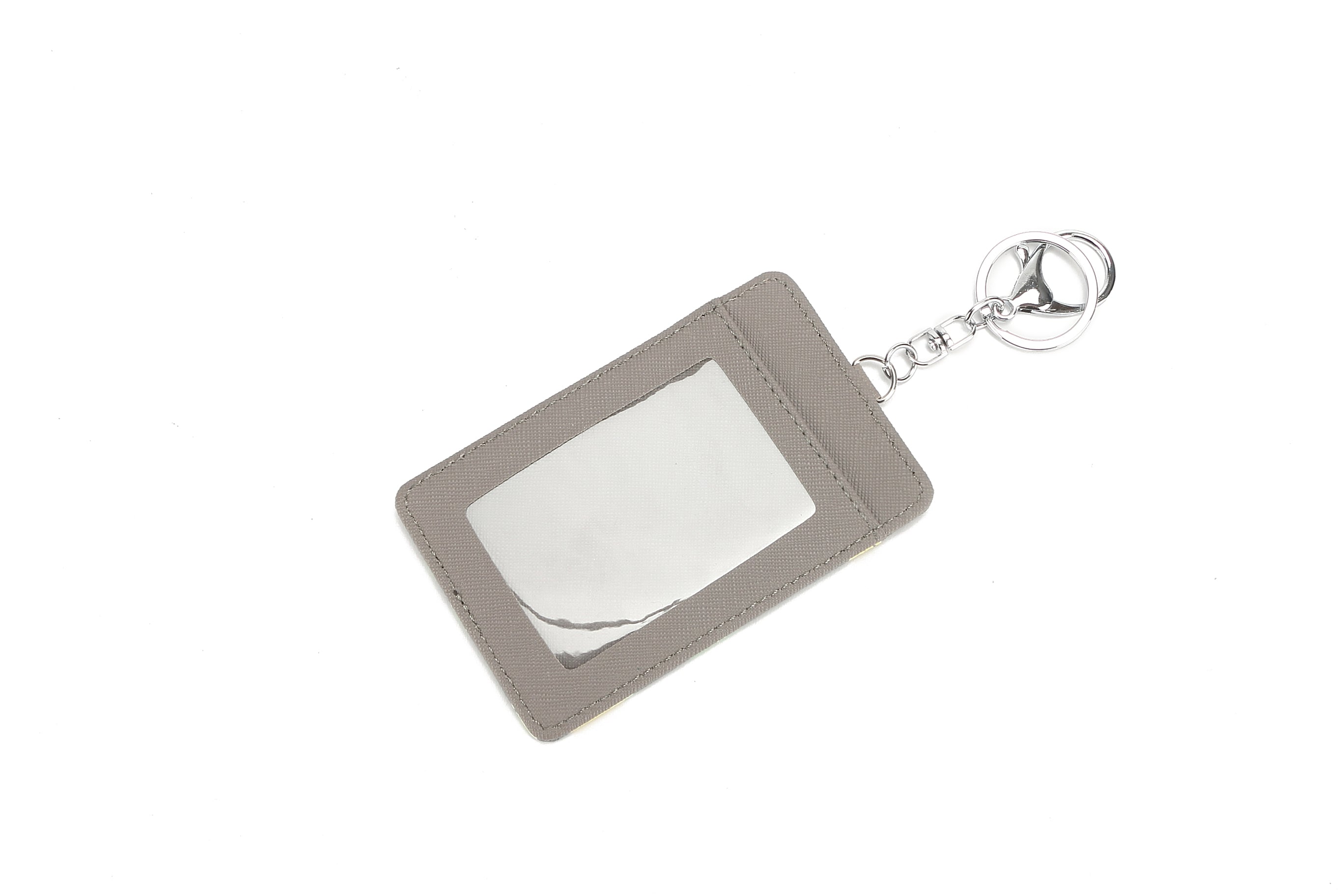 April Pineapple Monstera Grey Card Holder - Slim RFID Blocking Wallet for Credit Cards & ID - Perfect for Travel, Work, and Everyday Use
