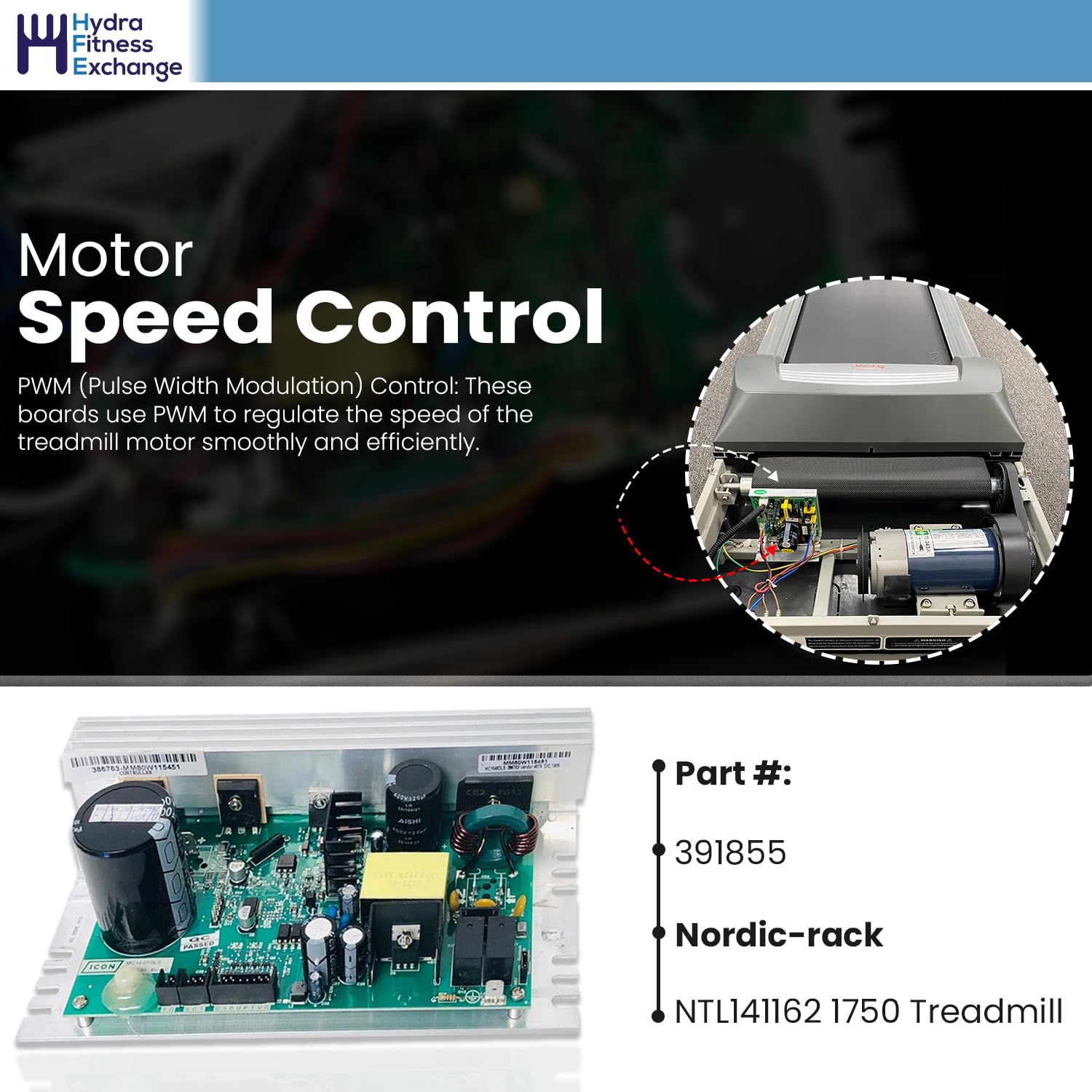 Proform Nordictrack Treadmill Motor Control Board MC1618DLS (Replaces 398056, 386816) - Compatible with Proform & Nordictrack Treadmills for Smooth Operation & Performance