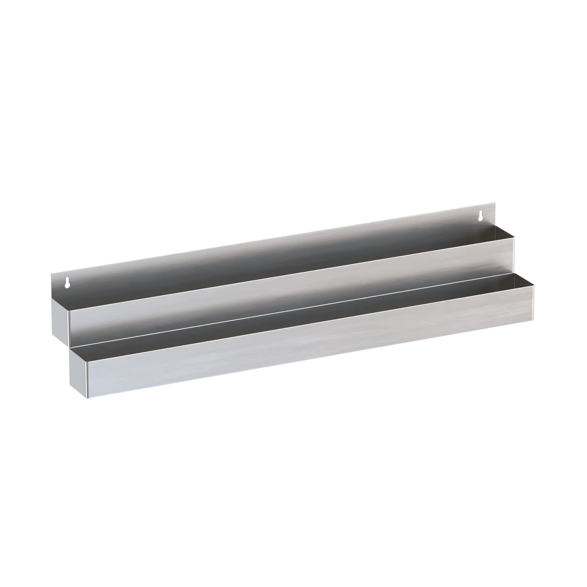 Premium 48-Inch Stainless Steel Double Tier Speed Rail - Heavy Duty Liquor Rack & Bottle Holder for Bars, Restaurants, and Commercial Use