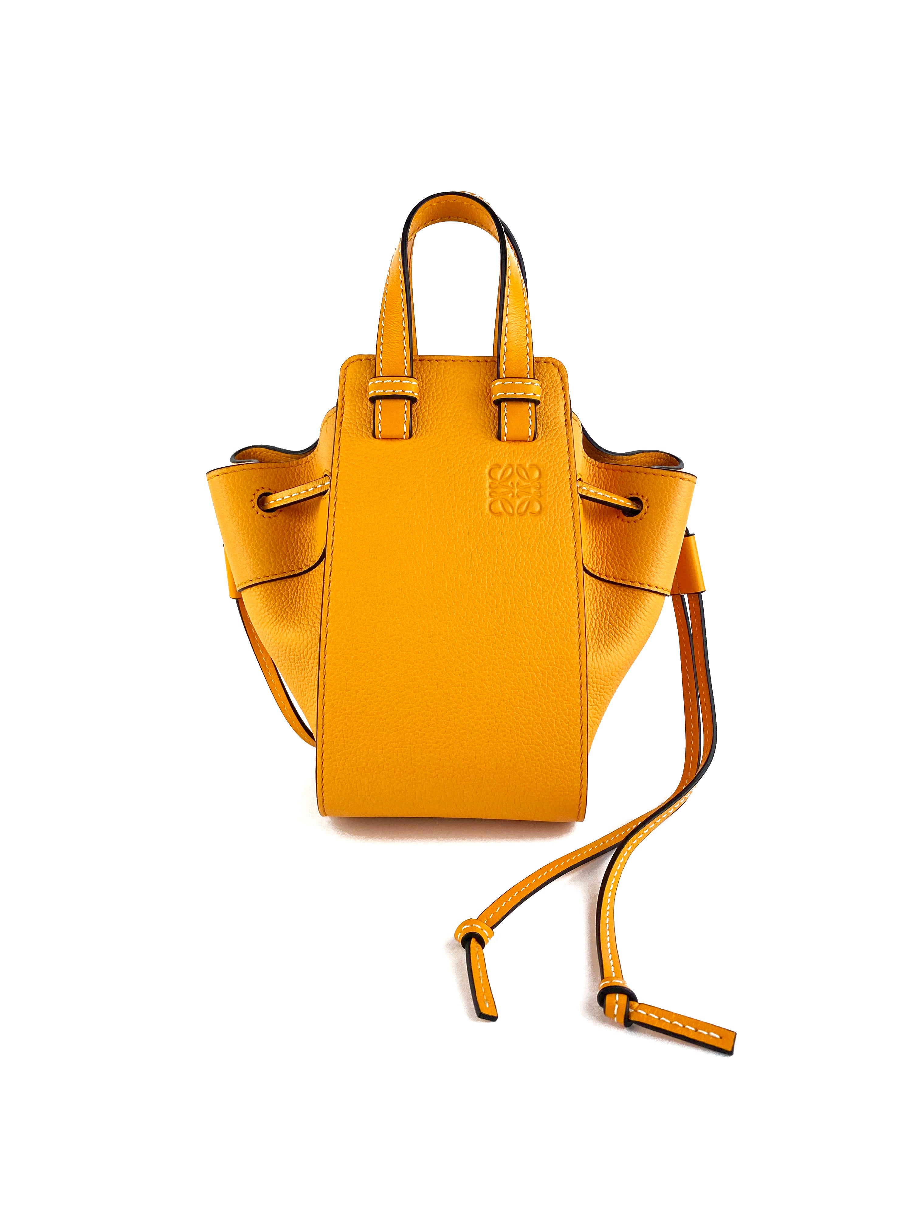 Loewe Orange Mini Hammock Bag - Stylish Crossbody Shoulder Bag for Women | Perfect for Travel, Shopping & Everyday Use