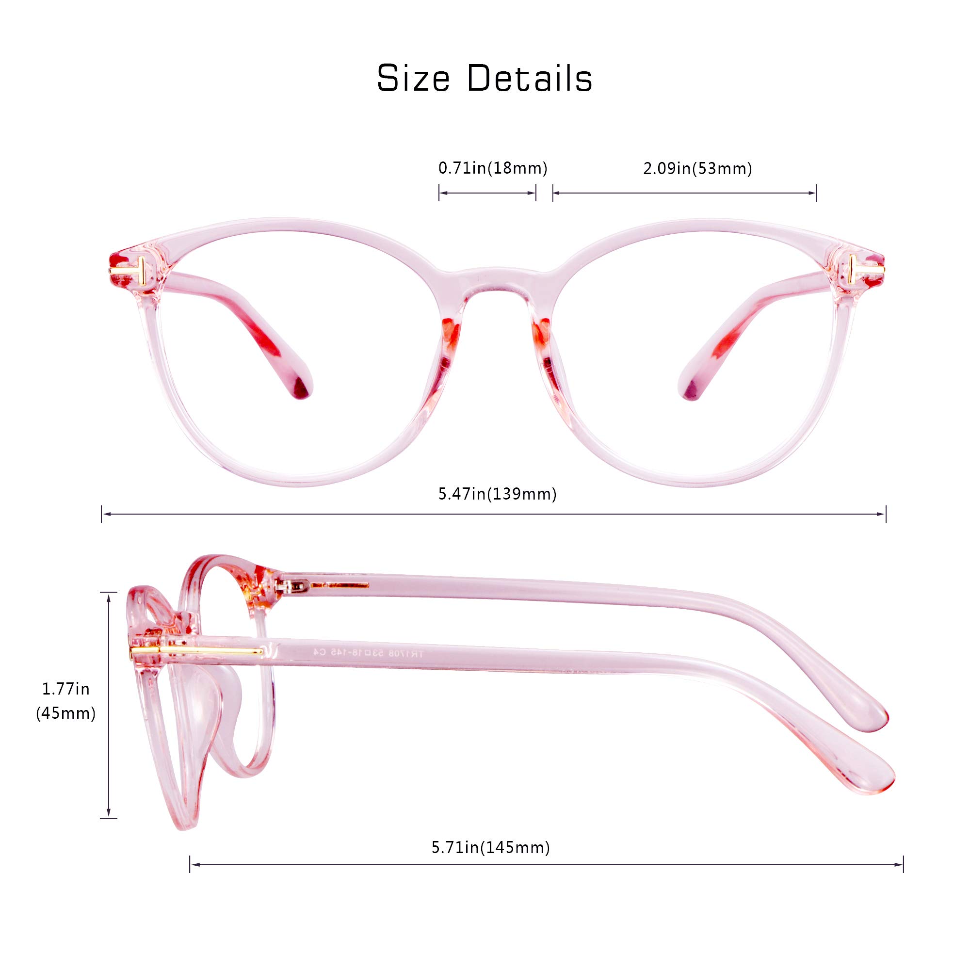 Blue Light Blocking Glasses for Women & Men - Anti Glare Computer & TV Glasses for Work & Gaming