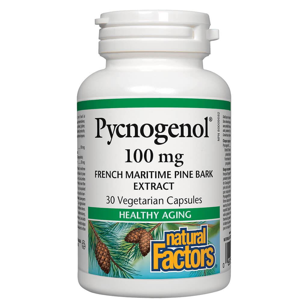 Pycnogenol 100mg Supplement | French Maritime Pine Bark Extract | Antioxidant Support for Skin Health & Circulation | Daily Wellness & Anti-Aging Solution