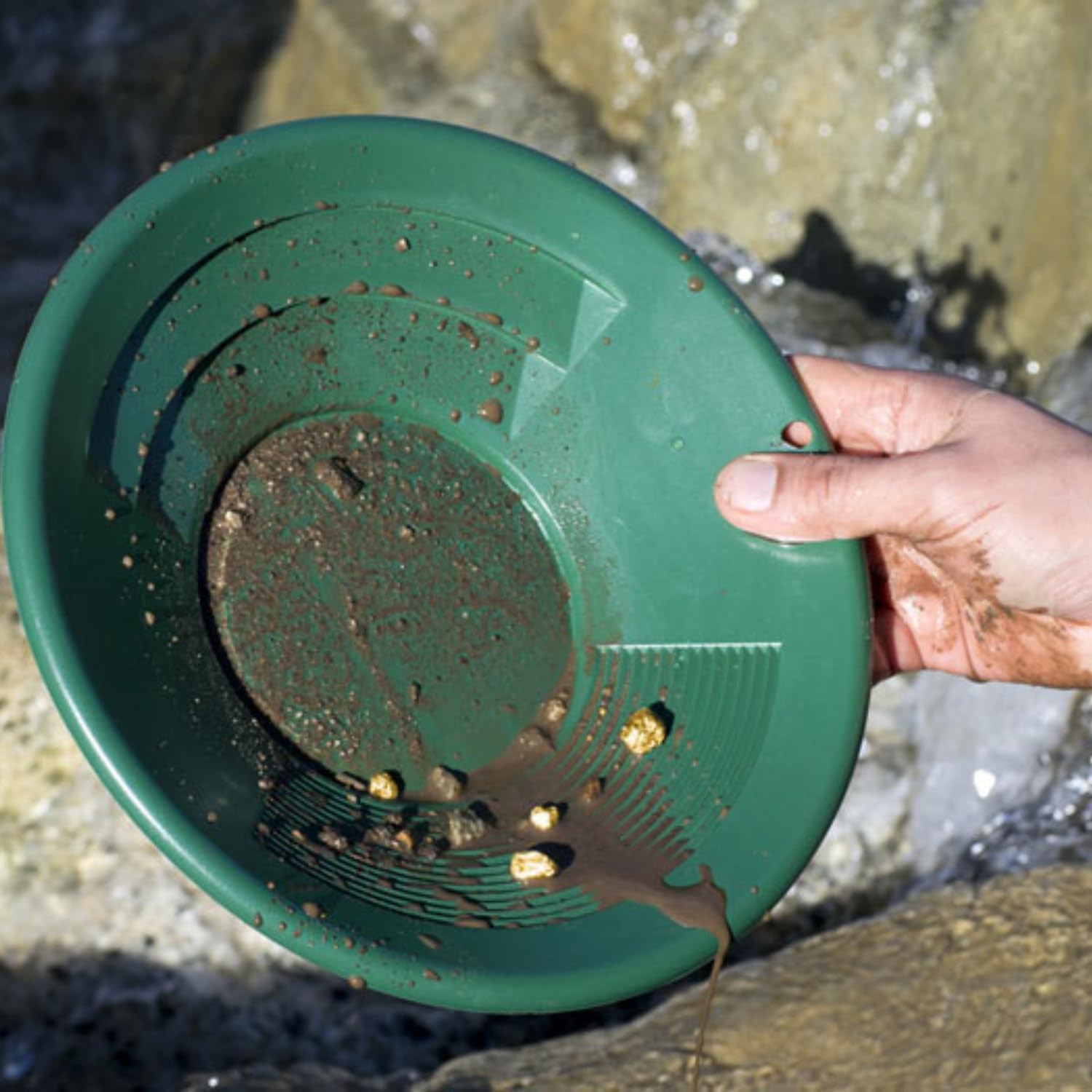 Premium Sluiceboy Gold Mining Kit - Large Prospecting Set with Paydirt, Pans, Snifter Bottles & Vials (4-Piece Kit) | Perfect for Gold Panning Parties, Outdoor Adventures & Treasure Hunting