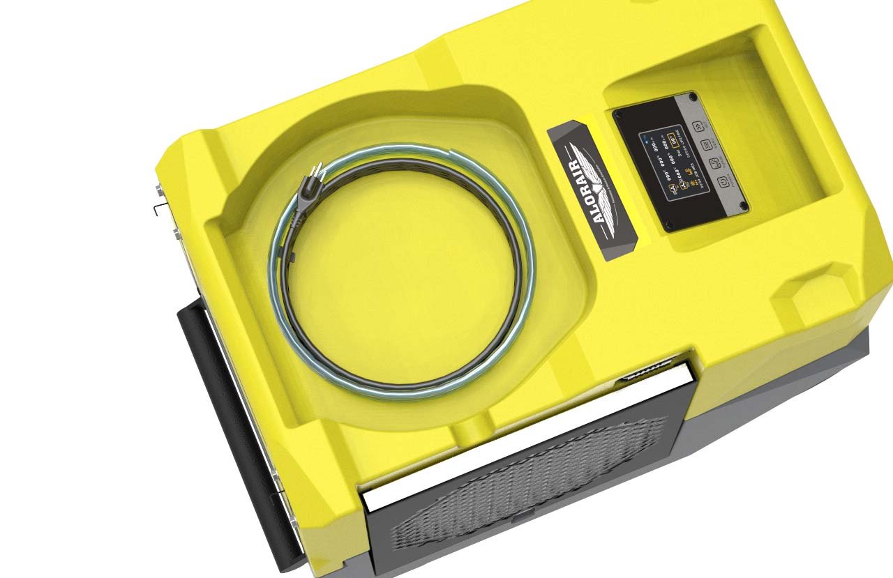 AlorAir Storm SLGR 1250X WiFi Commercial Dehumidifier - 125 Pints Smart App Control, Yellow - Ideal for Basements, Warehouses & Large Spaces