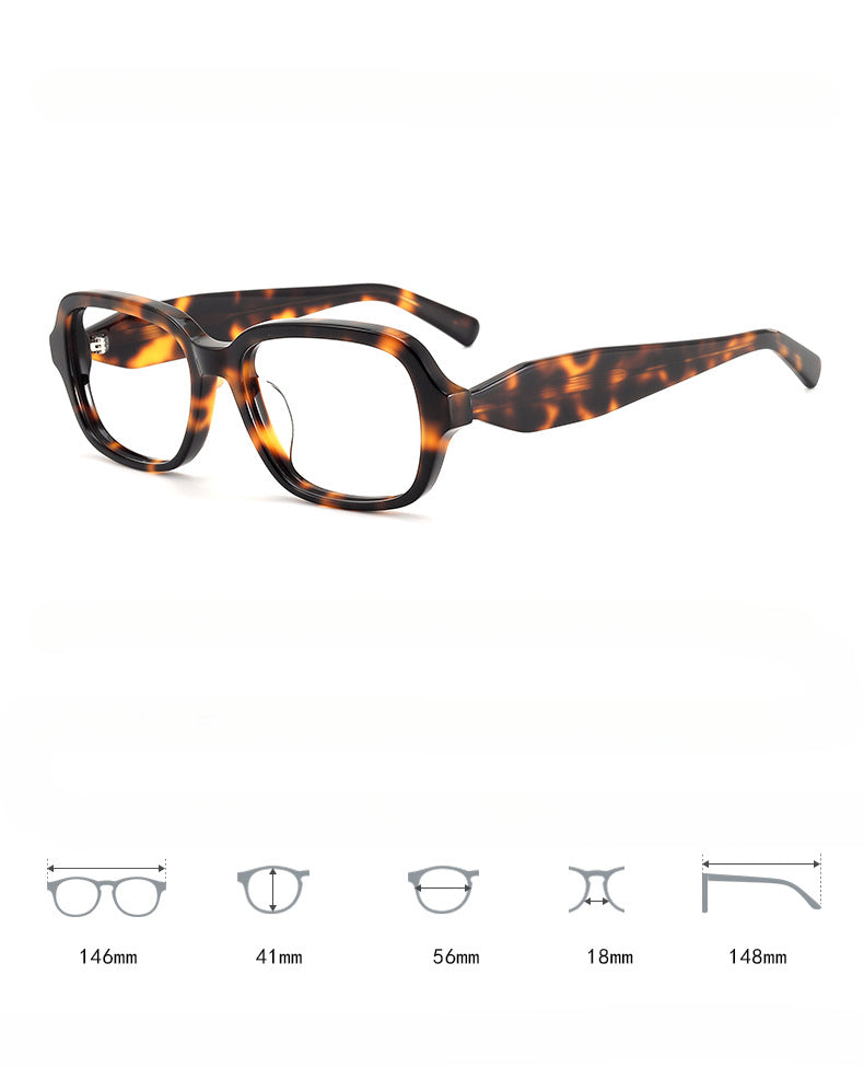 Stylish Acetate Square Glasses Frames SC5002 - Trendy Unisex Eyewear for Women & Men | Perfect for Reading, Fashion, and Everyday Use