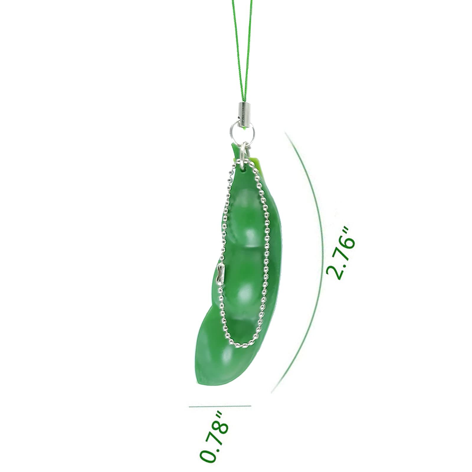Sensory Fidget Keychain Toy - Pea Pod Stress Reliever for Kids & Adults | Anxiety Relief, ADHD Focus Tool | Perfect for Office, School, Travel & Daily Stress Management