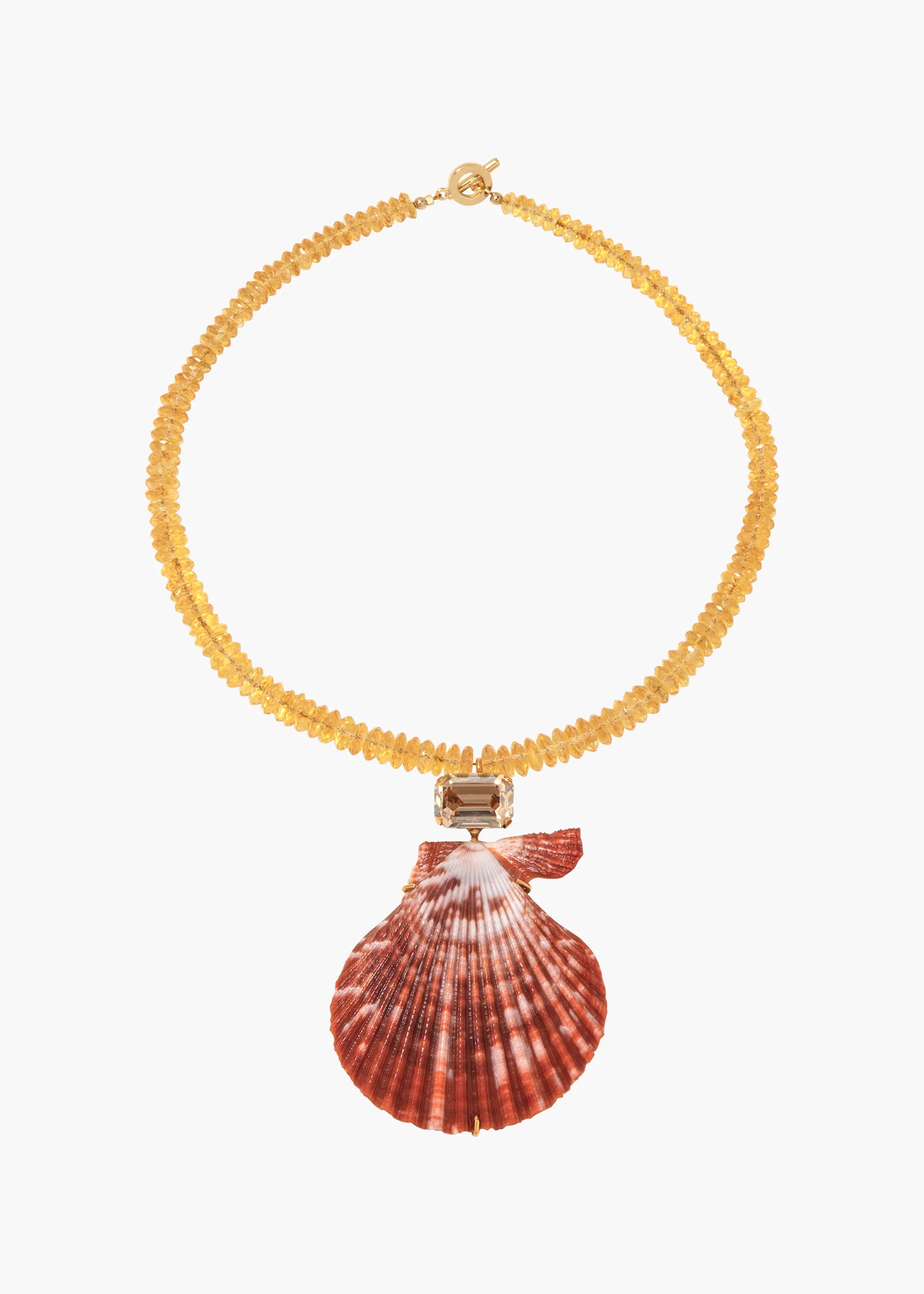 Roma Necklace with Genuine Citrine Gemstone - Elegant Gold Plated Jewelry for Women - Perfect for Parties, Weddings & Everyday Wear