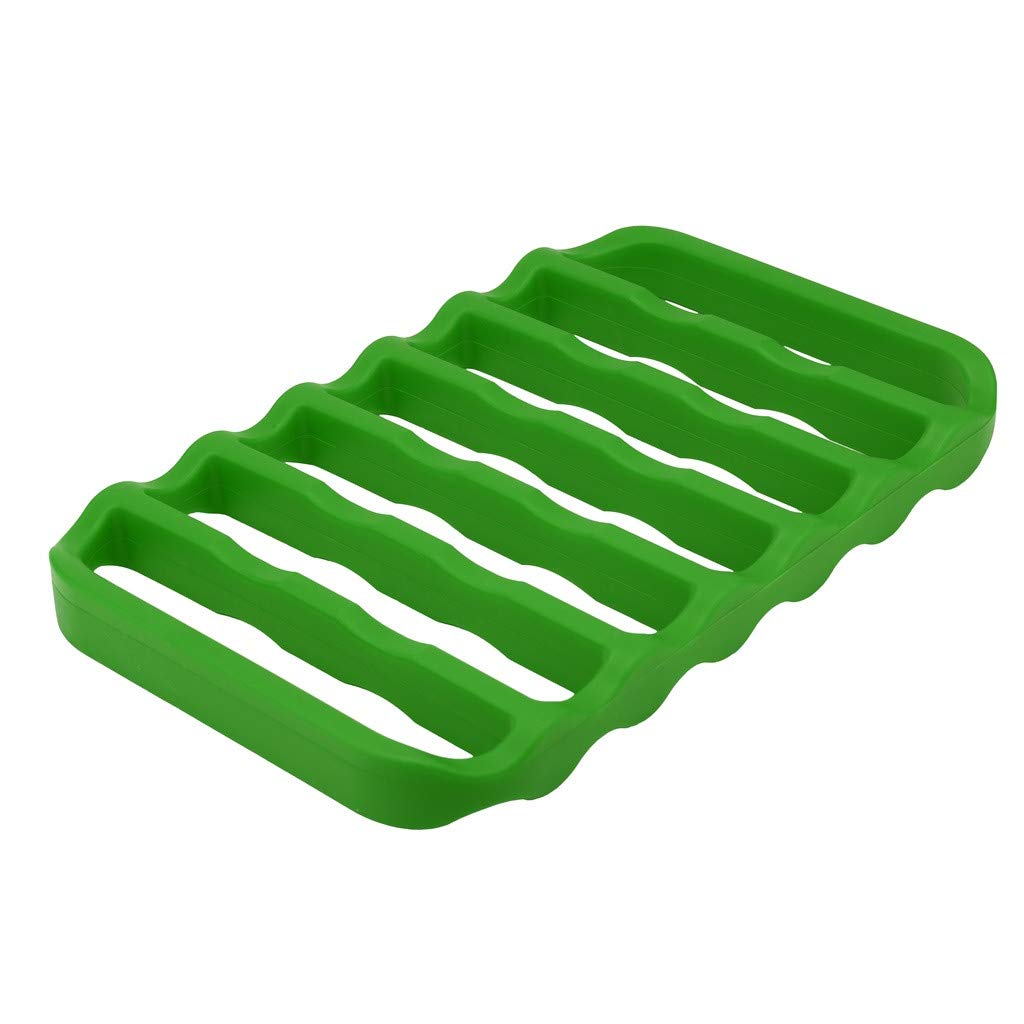 Bravetoshop Rectangle Silicone Roasting Rack - Non-Slip Oven Baking Rack for Roasting, Steaming & Cooking - Heat-Resistant Trivet for Turkey, Chicken, Vegetables - Perfect for Thanksgiving, Christmas & Family Dinners