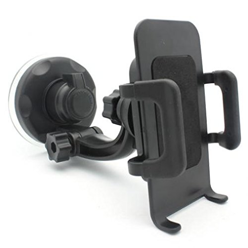 Universal Car Phone Mount for LG K92 5G - Windshield Dashboard Suction Cup Holder with 360° Swivel & Adjustable Cradle - Perfect for GPS Navigation & Hands-Free Driving