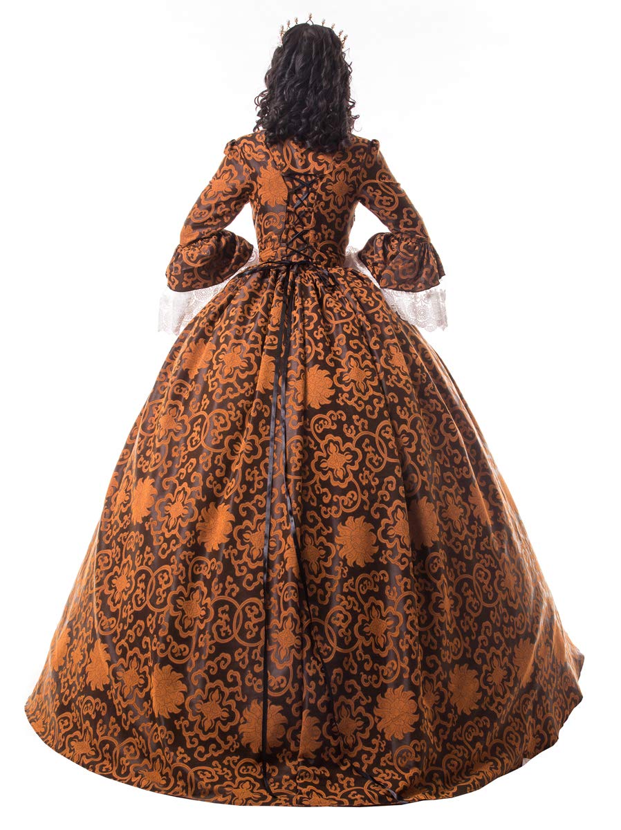 Victorian Renaissance Queen Dress for Women - Elegant Long Rococo Masquerade Ball Gown | Perfect for Costume Parties, Themed Events & Historical Reenactments
