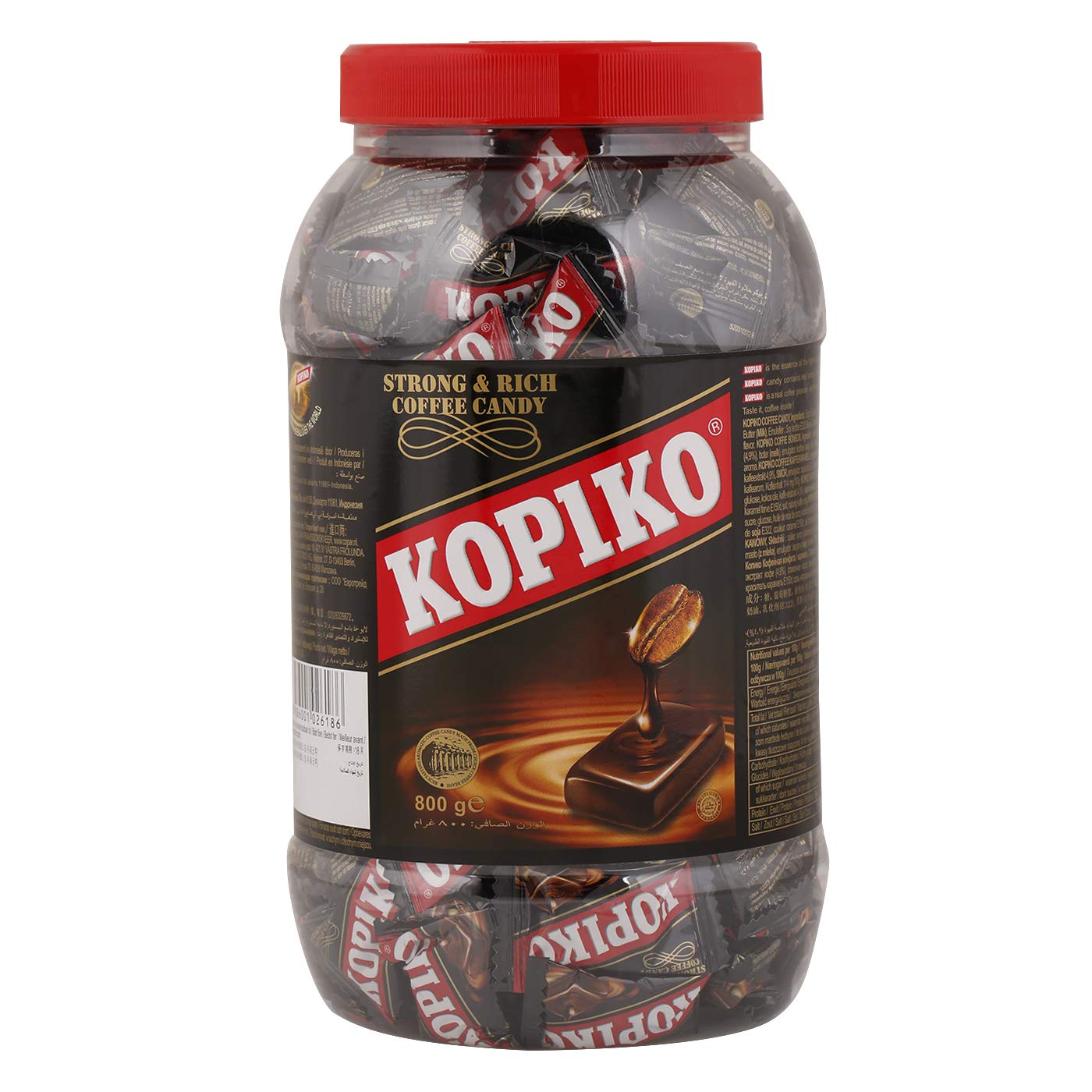 Kopiko Coffee Candy 800g - Premium Indonesian Coffee Bean Candies with Real Coffee Extract for Rich Flavor - Best Coffee Candy in the World (Cappuccino Flavor) - Perfect for Office Snacks, Travel Energy Boost & Coffee Lover Gifts