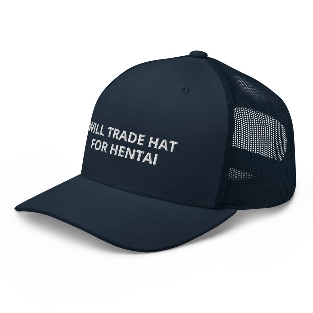 Hentai Anime Trucker Cap - Adjustable Cotton Snapback Hat for Men & Women | Perfect for Cosplay, Conventions, and Streetwear Fashion