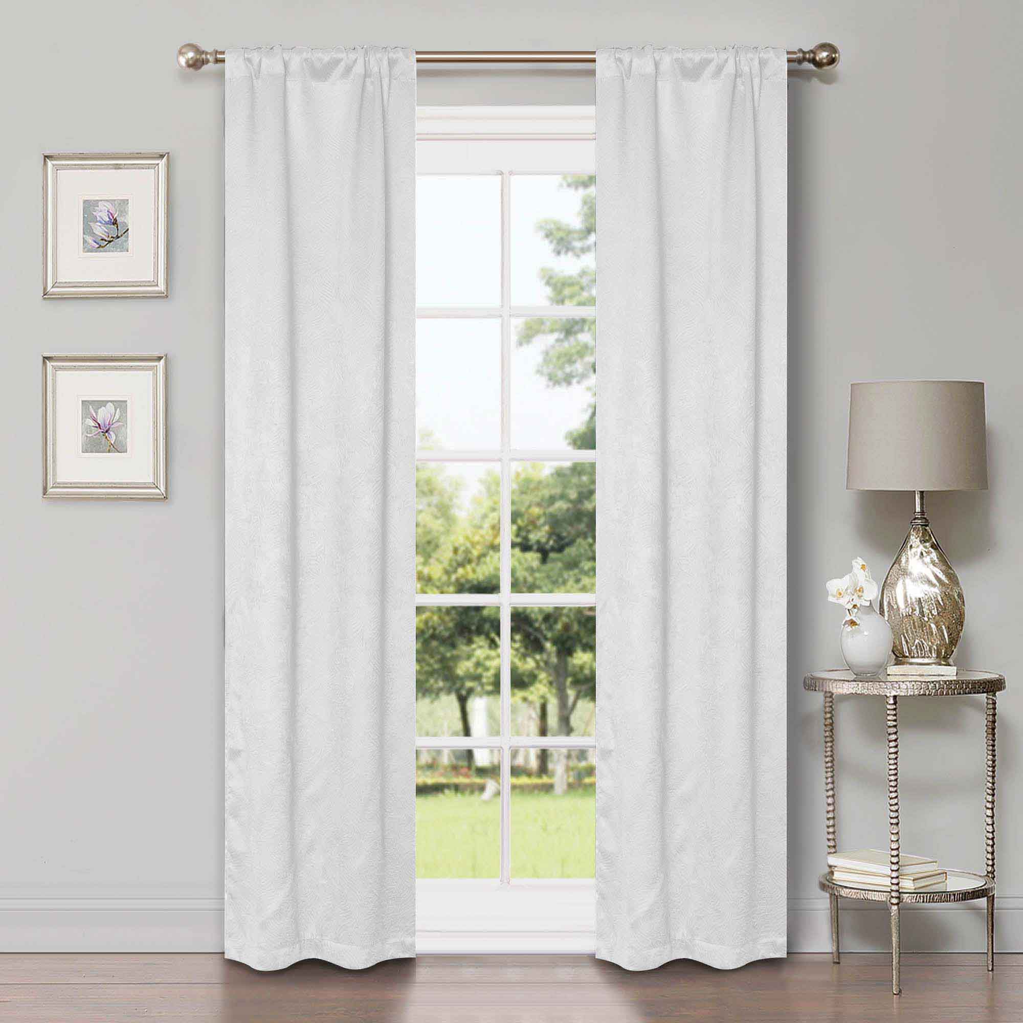 Waverly Modern Washable Blackout Curtains - Room Darkening Window Treatment Panel Set for Bedroom & Living Room - Noise Reducing Thermal Insulated Drapes for Better Sleep & Privacy