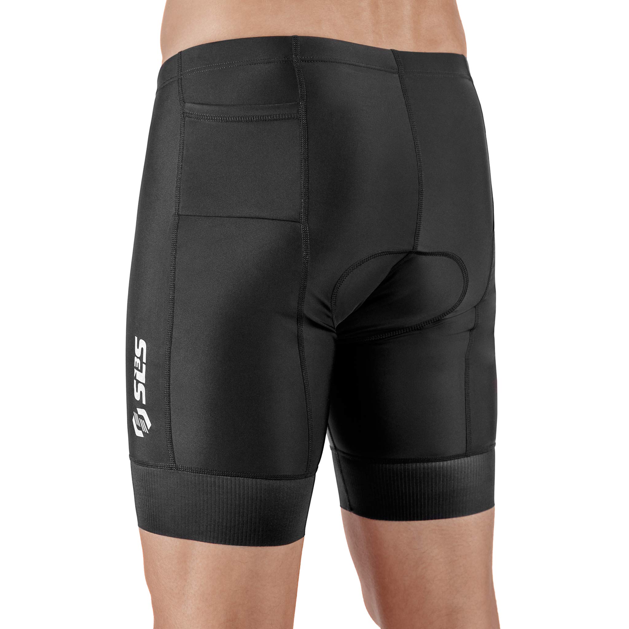 Men's Triathlon Shorts with 2 Pockets – Athlete-Designed Tri Shorts for Racing – Ideal for Triathlons, Cycling, and Running